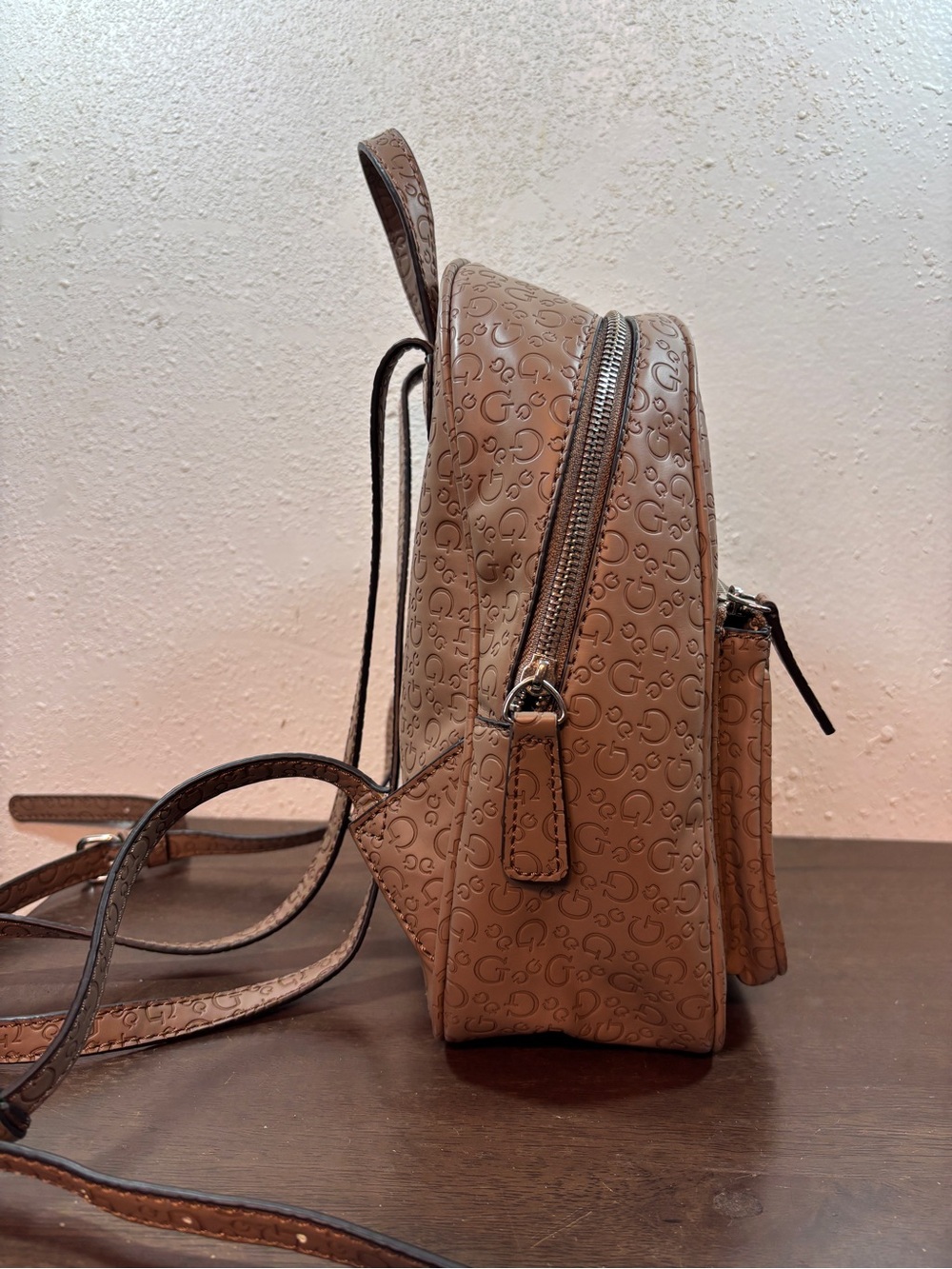 GUESS Embossed Logo Mini Backpack - Picture 7 of 11